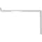 Ekena Millwork Steel Truss Shelf Bracket, Hammered White 2"W x 12"D x 7 3/4"H BKTM02X12X07TSHWH - alternate 7